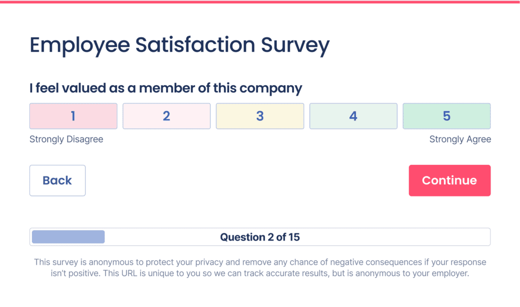 Peoplelytics Culture Survey Example