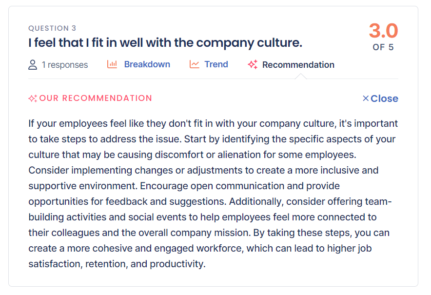 AI powered recommendation engine