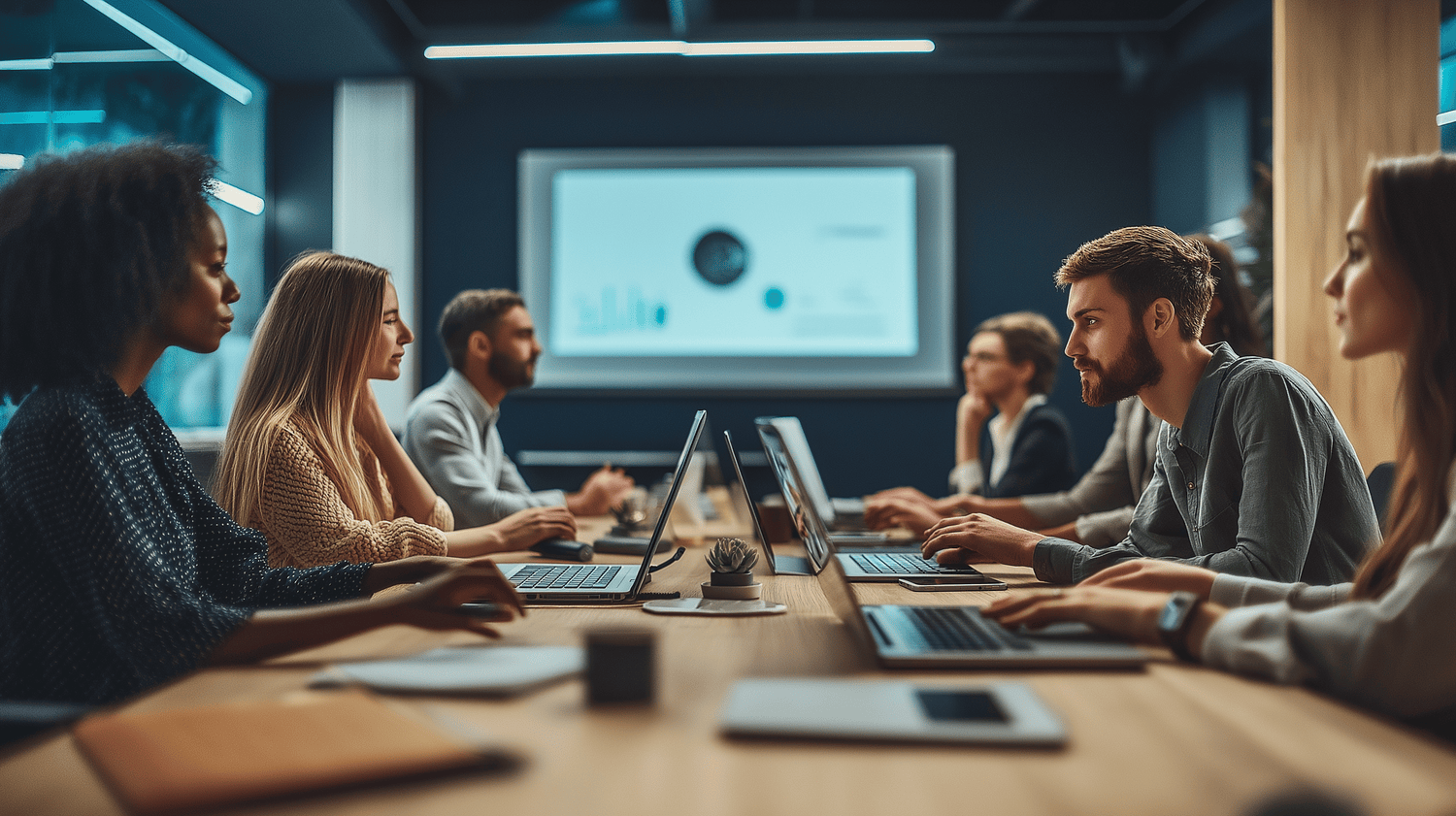 Group of coworkers in conference room