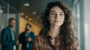 Transgender person at the office