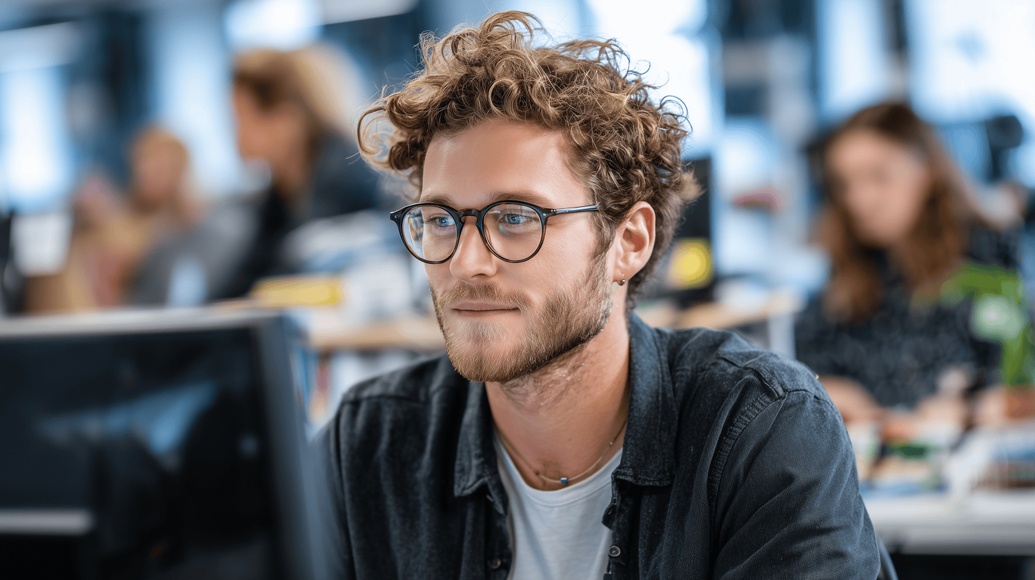 Man working at desk