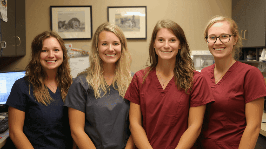 Nurses in medical office